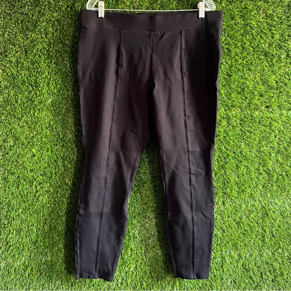 Black Cropped Leggings Time & Tru XXL 20 Plus Curvy